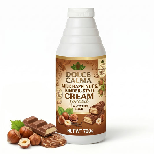 Dolce Calma Milk Chocolate Sauce 700g – Creamy Dessert Topping for Waffles, Crepes, Cakes, Ice Cream, Pastries, Milkshakes & Coffee Drinks